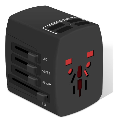 Adaptador De Corriente Universal De Viaje Para Todo El Mundo