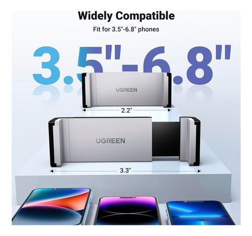 Soporte De Celular Para Auto Sujetador Giratorio 360 Grados