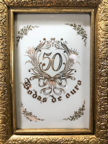 Imagem 4 de 4 de Quadro Balcão Para Bodas De Ouro