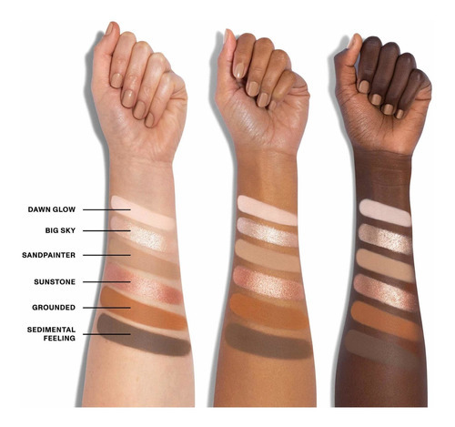 Paleta de colores de sombras de ojos Variada Natural Wonder de 18 W de Morphe