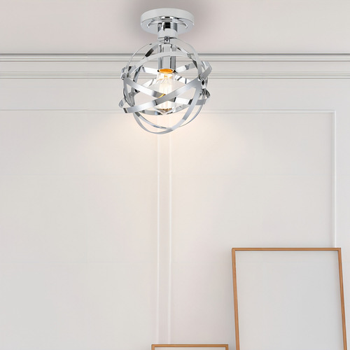 Orbe metálico de 1 luz de Catalina Iluminacion 20666 001
