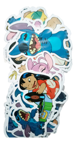 Set De 50 Stickers/calcomanías, De Lilo Y Stitch