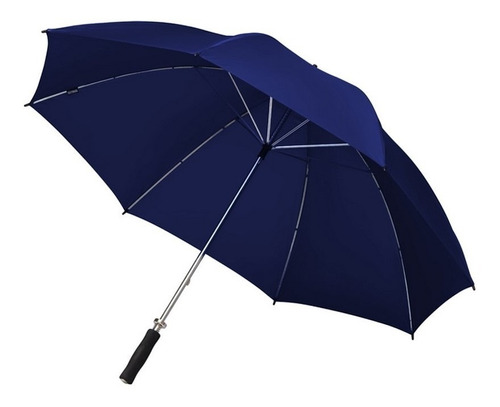 Paraguas Golf Gigante Reforzado Azul Marino Sist Wind Proof
