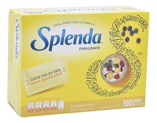 100 Sobres Splenda Endulzante Sustituto Azucar 100g