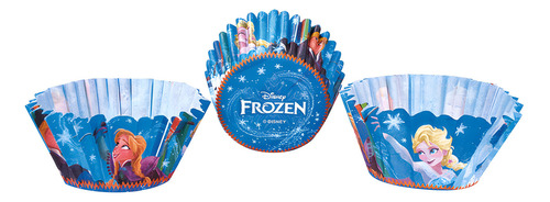Pirotin Cupcake Personaje Frozen X25u - Cotillón Waf Color Celeste