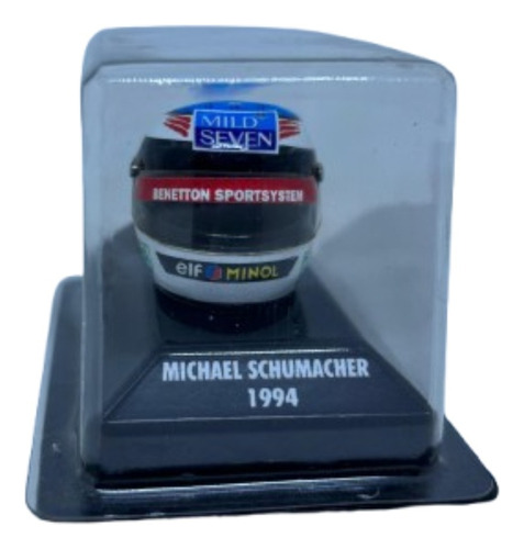 Casco Escala 1/8 De Michael Schumacher 1994 Para Autos Azul (Usado)