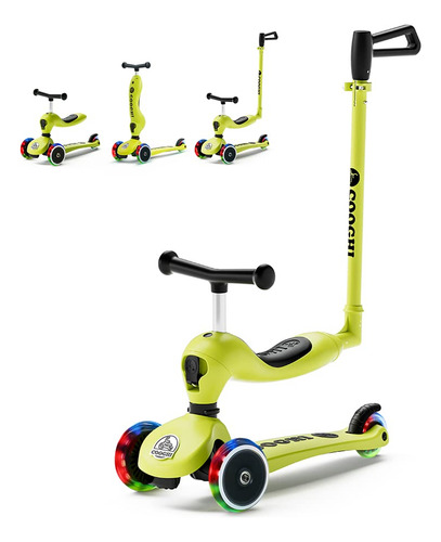 Cooghi Scooter Para Niño S 3 1 Rueda Intermitente Barra Padr