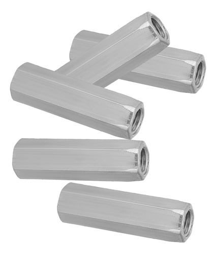 Tuerca Hexagonal Larga M10* 40/50 De Acero Galvanizado, 5 Un