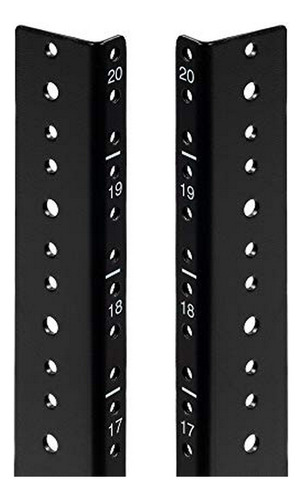 Navepoint 20u Vertical Rack Rail Par Diy Kit Con Hardware, N