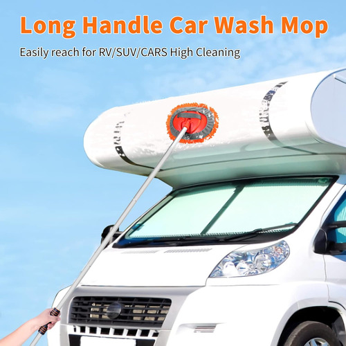 Cepillo De Lavado De Automóvil De 1.5m Con Mango Largo Y Cer