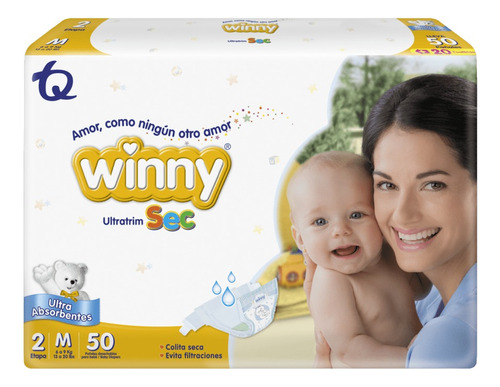 Oferta Pañal Winny Sec Et 2 X 50 U - Unidad a $972