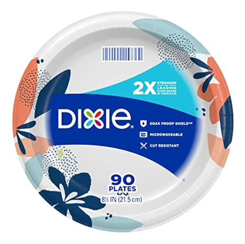 Dixie - Platos De Papel Para Uso Diario, 8 1/2