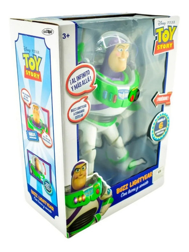 Buzz Lightyear Toy Story Luz Y Sonido Brilla En La Oscuridad