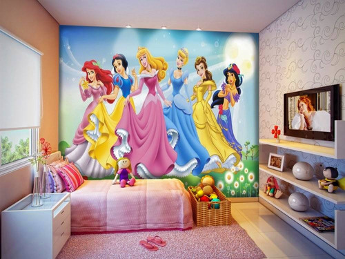  Vinil Murales Decorativos Lona Fiestas Infantiles Princesas