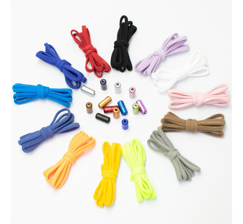 Cordones Elásticos Sin Anudar En Forma De Cápsula, 1 Par