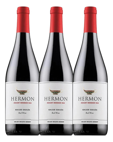 Vinho Israelense Yarden Mount Hermon Tinto 750ml (3x)