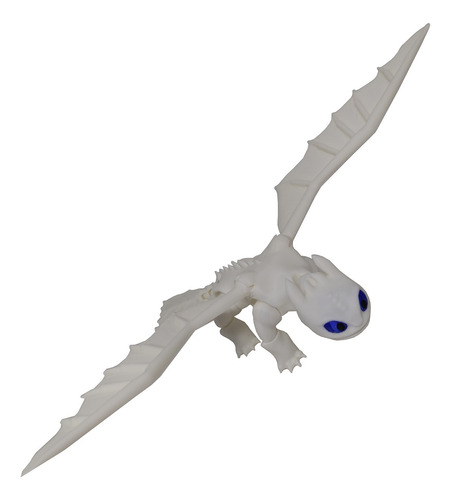 Dragão Fúria Da Luz Branco Articulado Como Treinar 3d