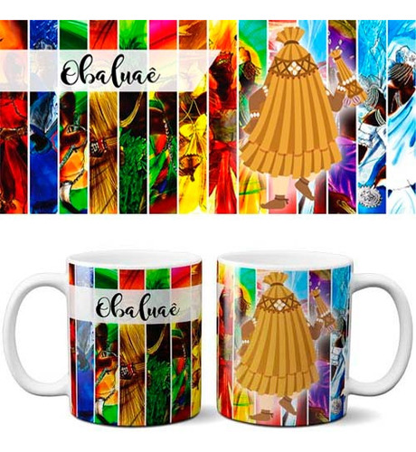 Estampas Canecas Sublimação Orixás Kit 2 Png Mockups