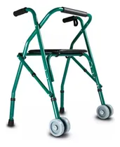Comprar Andador Ortopedico Reforzado Plegable Con Asiento 2 Ruedas