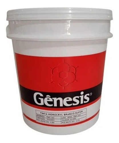 Tinta Tecido Hidrocryl Branco 5kg Genesis