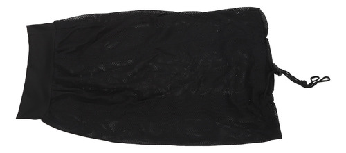 Gorro De Pelo Negro Con Cierre De Malla, 4 Unidades, Con Cor