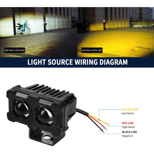A Faros Led Auxiliares Neblineros D/luz Alta/baja P/auto