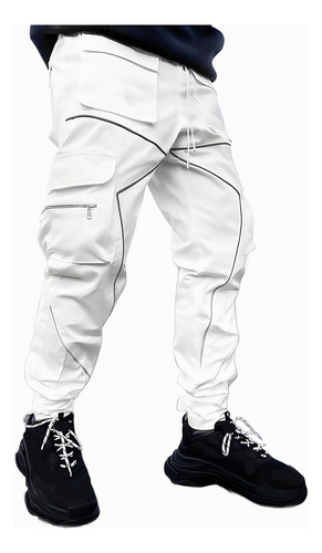 Jogger Cargo Gabardina Strech Para Hombre Pantalón Casual