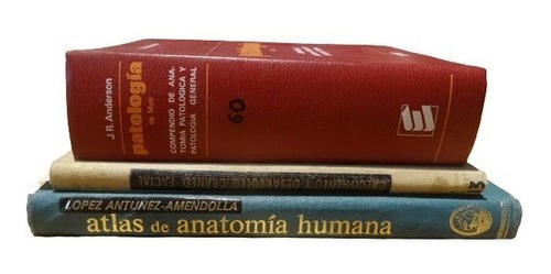 Lote De 3 Importantes Libros De Medicina Patología, An&-.