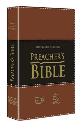 Livro Preachers Bible - Marrom Claro/escuro