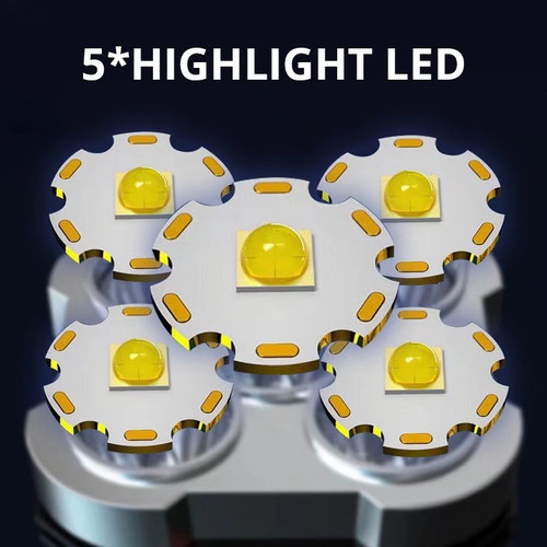 Linterna Usb Recargable Cob De 5 Niveles De Alta Potencia .
