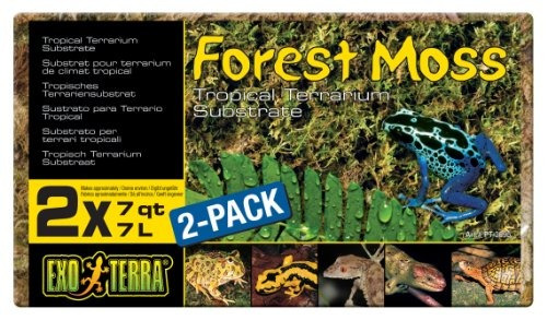 Exo Terra Bosque Plume Moss, 7 Cuartos De Galón, 2-pack.