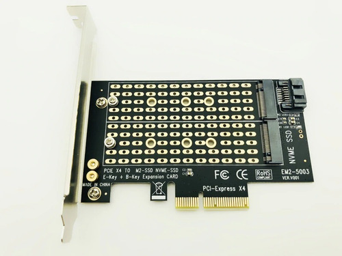 Imagem 2 de 7 de Placa Adaptador Duplo Ssd M.2 Nvme + M.2 Sata Pci-e Express