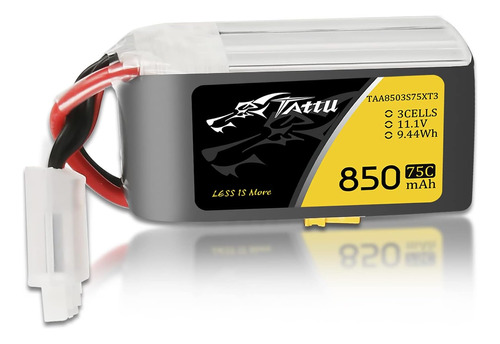 Paquete De Batería Lipo De 11.1v 850mah 75c 3s Con Enchufe X