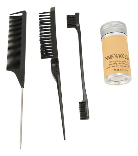Cera Para El Cabello En Barra Con Juego De 3 Peines Para