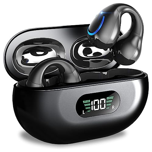 Auriculares De Oído Abiertos Clip Inalámbricos 5.3,...