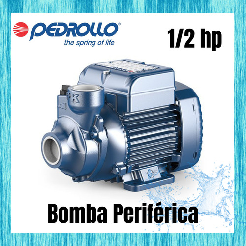 Bomba Periférica De Agua 1/2 Hp Monofásica 110v Pedrollo 