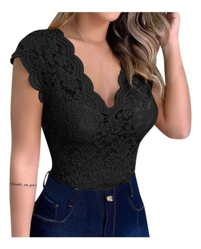 Body Sin Mangas Sexy Con Cuello En - Unidad a $439