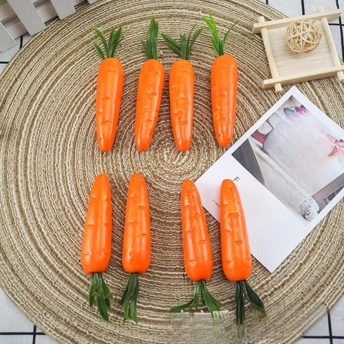 Para 20 Piezas Simulación De Zanahorias De Pascua, Mini