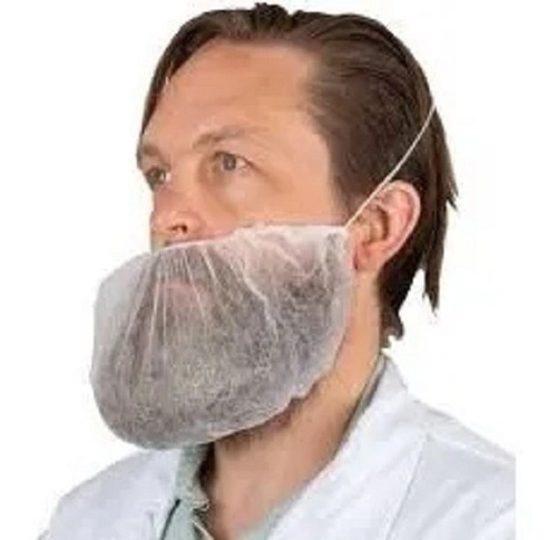 Cubrebarba Cubre Barba Barbas Desechable Blanco 100 Piezas