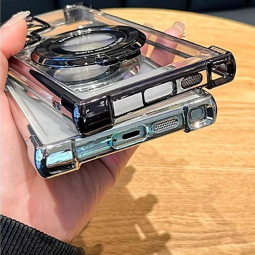 Funda De Teléfono Anticaída Con Soporte De Anillo Invisible Para Samsung