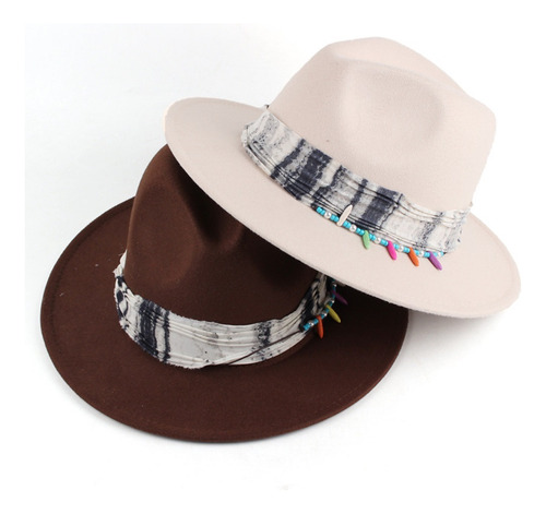 Mujer Moda Imitación Trilby Sombrero Sombrero