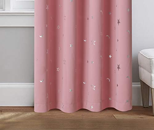 Cortinas Con Estampado De Estrellas Doradas Para Habitación 