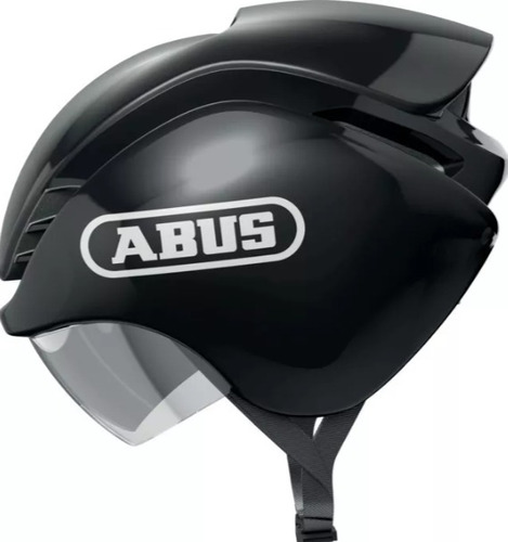 Capacete Ciclismo Abus Gamechanger Triatlo Preto Brilhante G