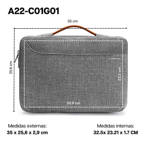 Tomtoc - Funda A22 Para Notebook Y Macbook De 13,5 Pulgadas