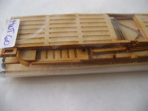 Imagen 4 de 5 de Nico Vagon De Carga Cerrado C22 Kit Fibrofacil H0 (mnt 124)