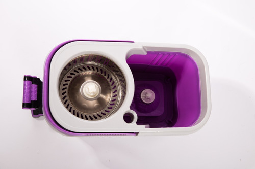 Balde Con Pedal Trapeador Giratorio Centrifugo Acero 2 Mopas