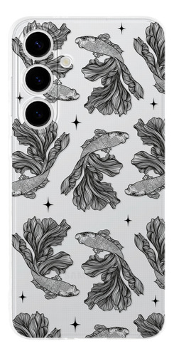 Funda Para Galaxy Pez Beta Patrón Antigolpes Case Anticaidas