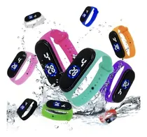 Comprar Kit 50 Relógios Pulseira Digital Led Sport Atacado Correia Preto Bisel Variados Fundo Preto