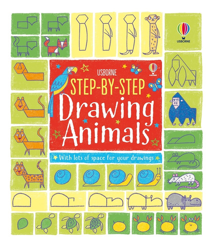 Step By Step Drawing Animals, De Watt, Fiona. Editorial Usborne, Tapa Blanda En Inglés, 2024