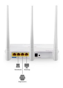 Imagem 4 de 5 de Roteador Wi-fi Multilaser 300mbps 3 Antenas Até 100m2
